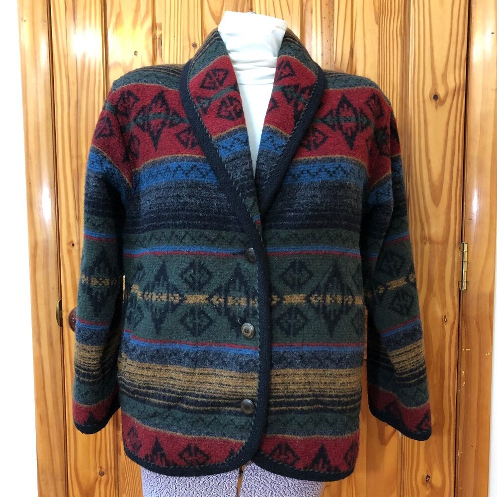 Small Vintage Wool Woolrich Blanket Jacket Multi-colored
